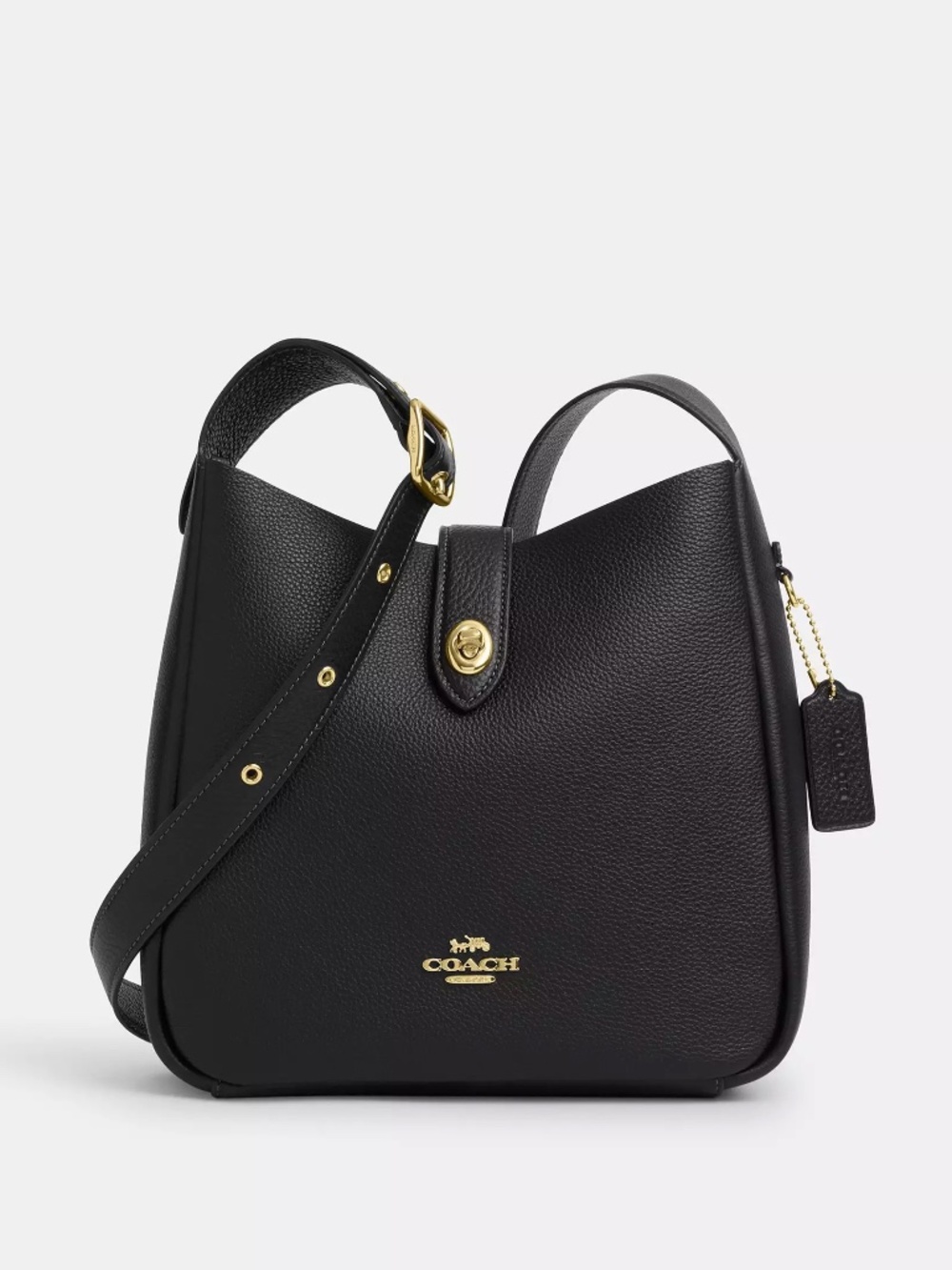 Coach Hadley Convertible Bag - Black with Gold hardware's (Very Lightly Used)